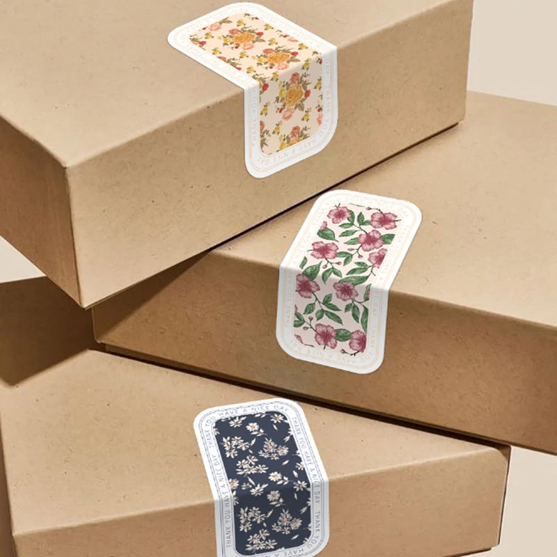 100pcs/wrap This Package Is Happy To See You Too Stickers Small Business Gift Box Packaging Decor Thank You Sticker Seal Labels Zpaxo