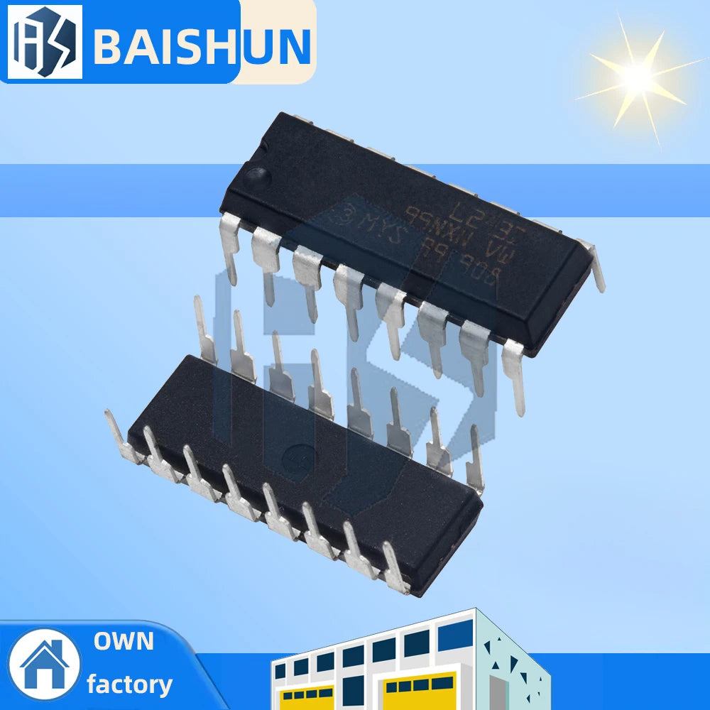 L293D DIP-16 IC Chip Stepper Motor Driver Integrated Circuit Zpaxo Default Title