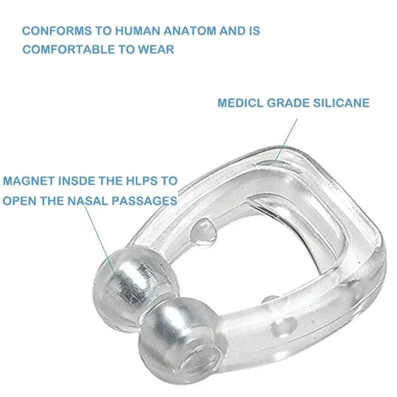 Silicone Nasal Breathing Clip – Portable Sleep Aid Nose Clip