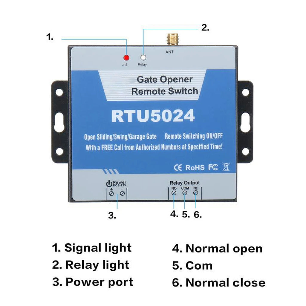 Gate Opener Remote Control Gate Opener RTU5024 4G Door Opener SMS Smart Alarm Smart ID Recognition WiFi Remote Controller Zpaxo