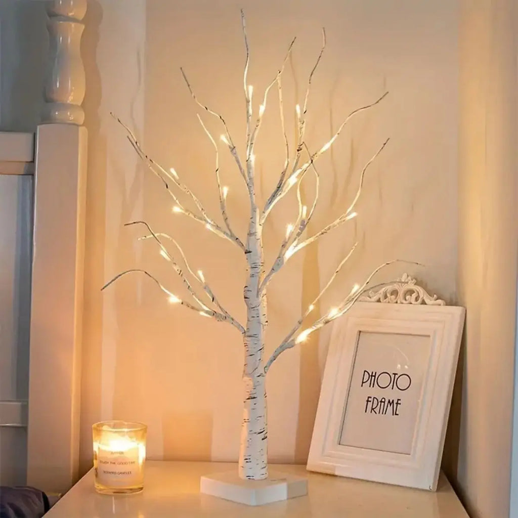 24 LED Easter Tree Birch Adjustable Branches 3AA USB Power Supply Zpaxo 1PC Birch trees