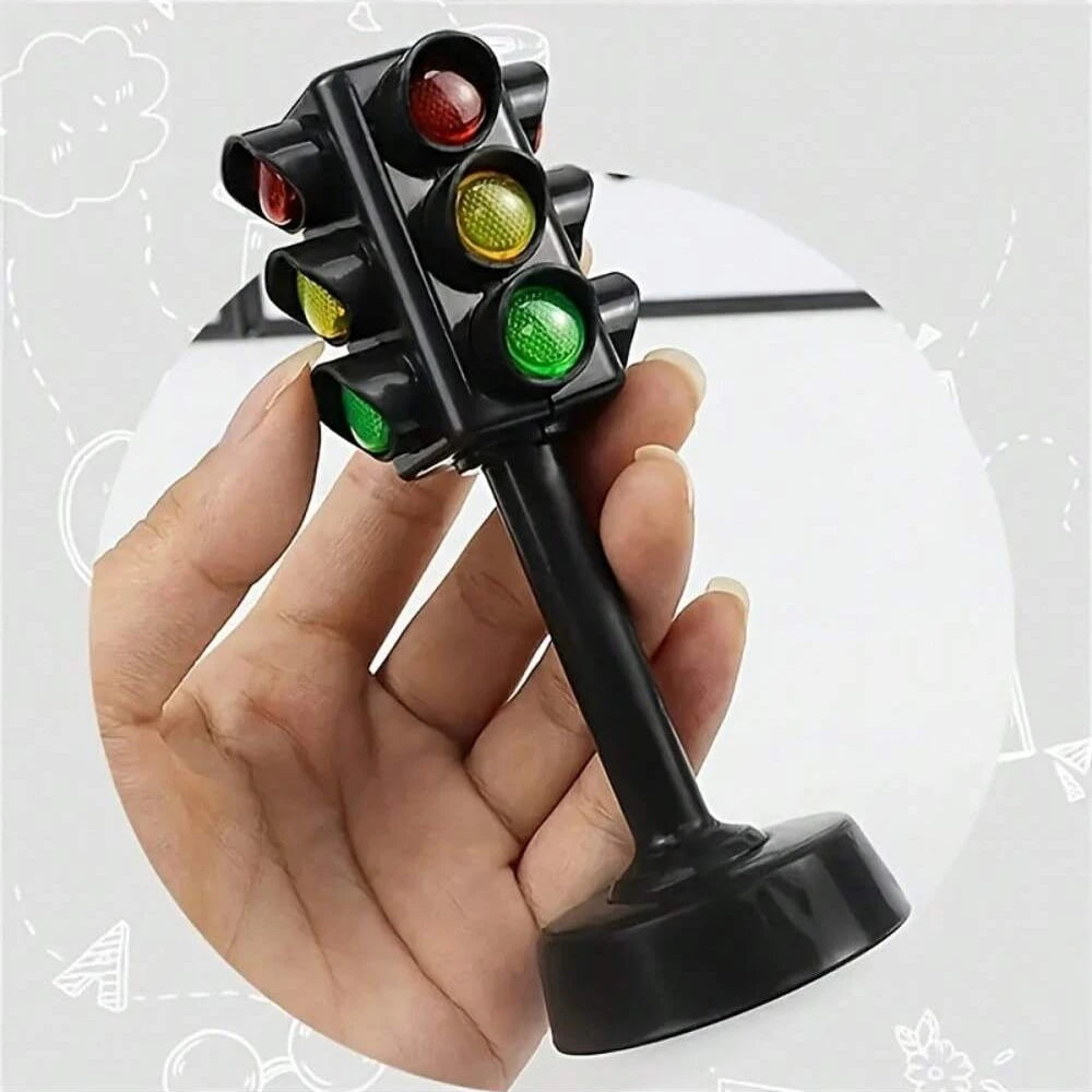 Mini Traffic Signs Road Light Block Children Safety Education Kids'