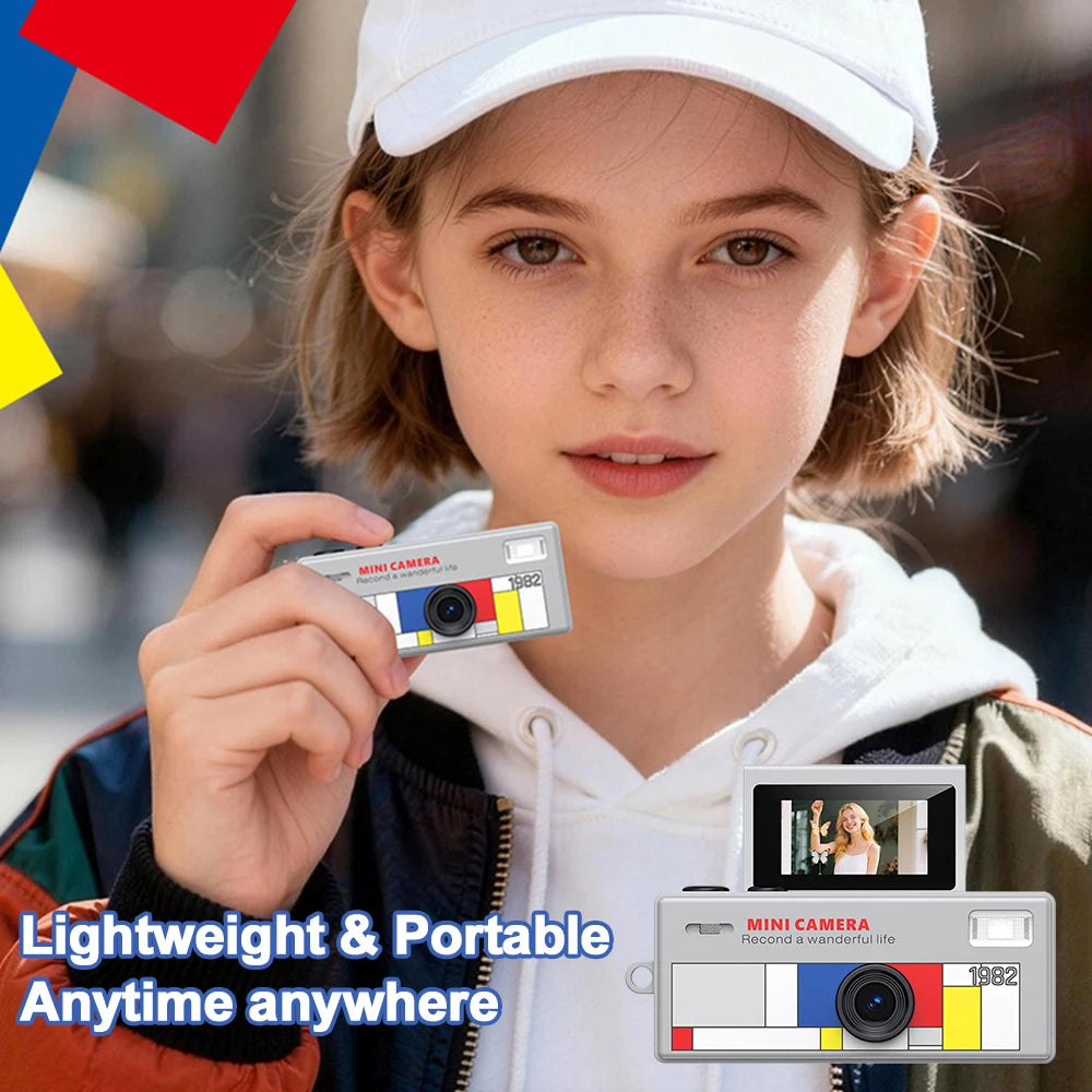 1080P HD Retro Thumb Camera with 180° Flip Screen Wearable Portable Mini Keychain Camera for Outdoor Travel Photography 2026 NEW Zpaxo