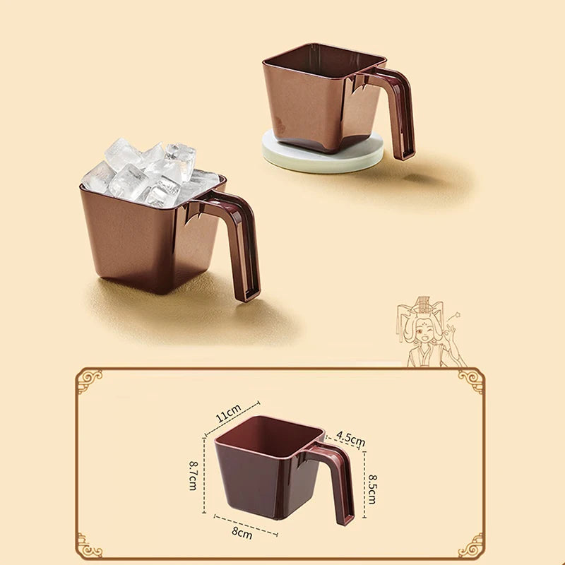 Coffee Shop Ice Shovel Gadget 280/350/470/590ML Ice Scoop Ice Shovel Plastic Square Ice Shovel Measuring Cup Zpaxo XL