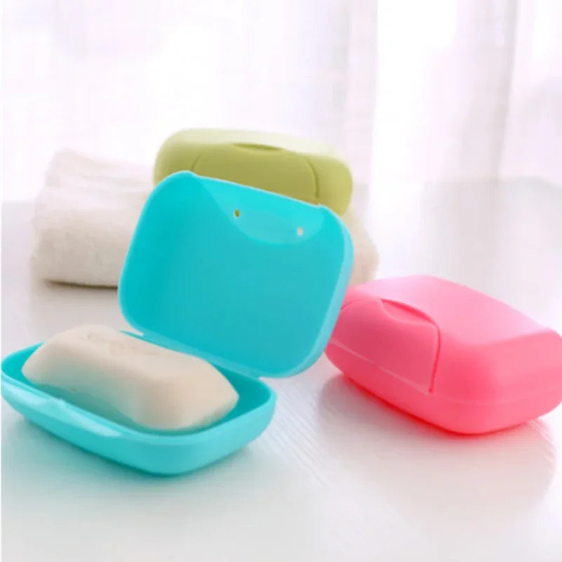 Portable Travel Soap Box with Lid – Plastic Soap Dish Holder Travel Soap Dish Zpaxo