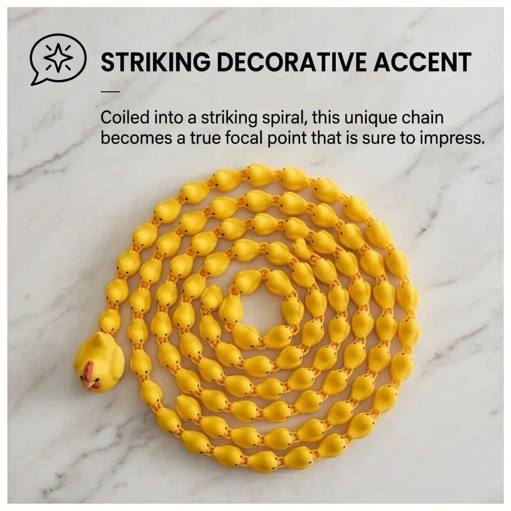 Funny Articulated Hen Chicks Chain 3D Printed Fidget Sensory Desk