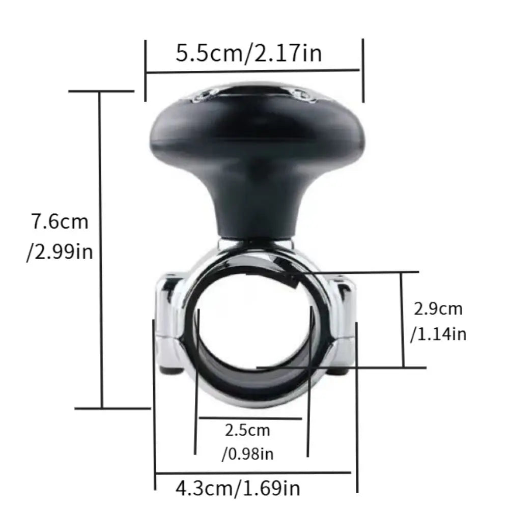 Universal ABS Steering Wheel Spinner Knob Rotating Adapter Ball Zpaxo