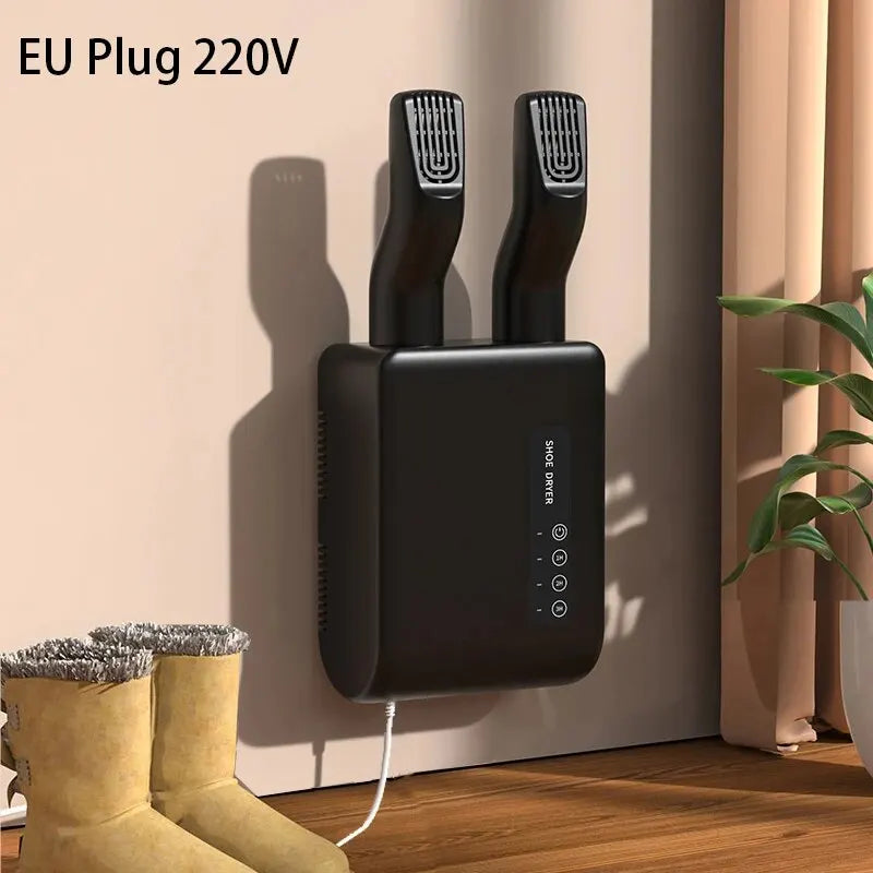 220V Electric Shoes Dryer Bake Shoe Gloves Drying Machine Sterilizer Boots Drier Foot Protector Odor Deodorant Heater Shoe Dryer Zpaxo 200422-black