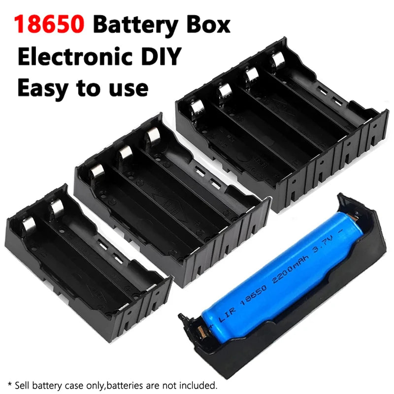 18650 Power Bank cases 18650 battery case 1 2 3 4 Slot 18650 AAA Battery storage box With Lead Wire 18650 Battery Holder stand Zpaxo