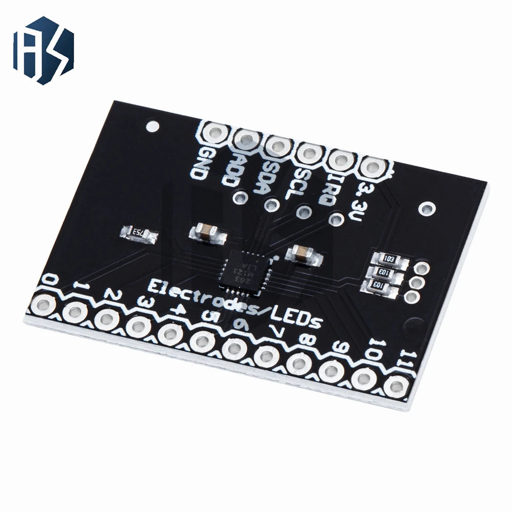 MPR121 Breakout V12 Capacitive Touch Sensor Controller Module I2C keyboard Development Board For Arduino Zpaxo