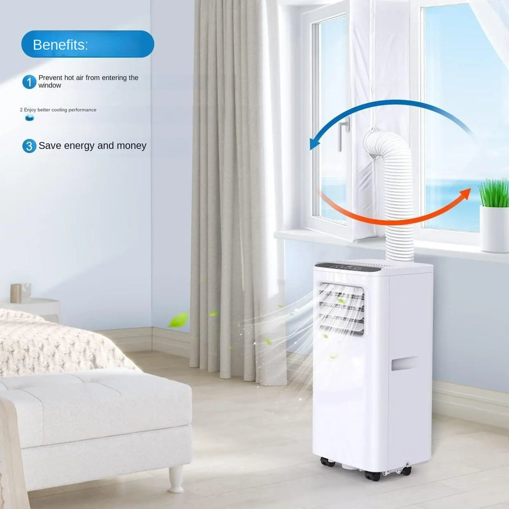 Ac Window Seal Weather Stripping Insulation Film Window Seal for Portable Air Conditioner for Draft Prevention Winter Zpaxo
