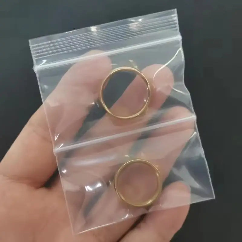 Clear Dual Compartment Ziplock Pouches Secure Jewelry Storage Ideal Zpaxo