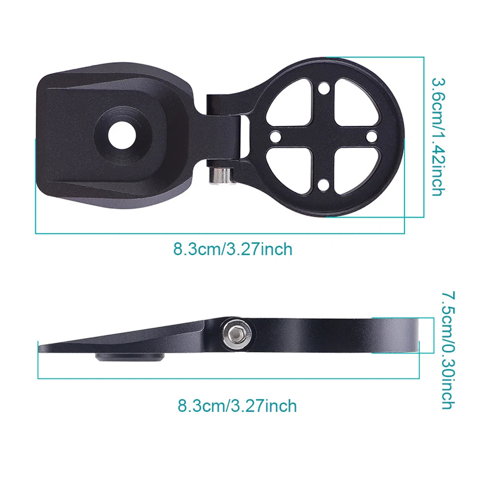 Bike Computer Mount Adjustable Bicycle Stem Holder Aluminum Alloy