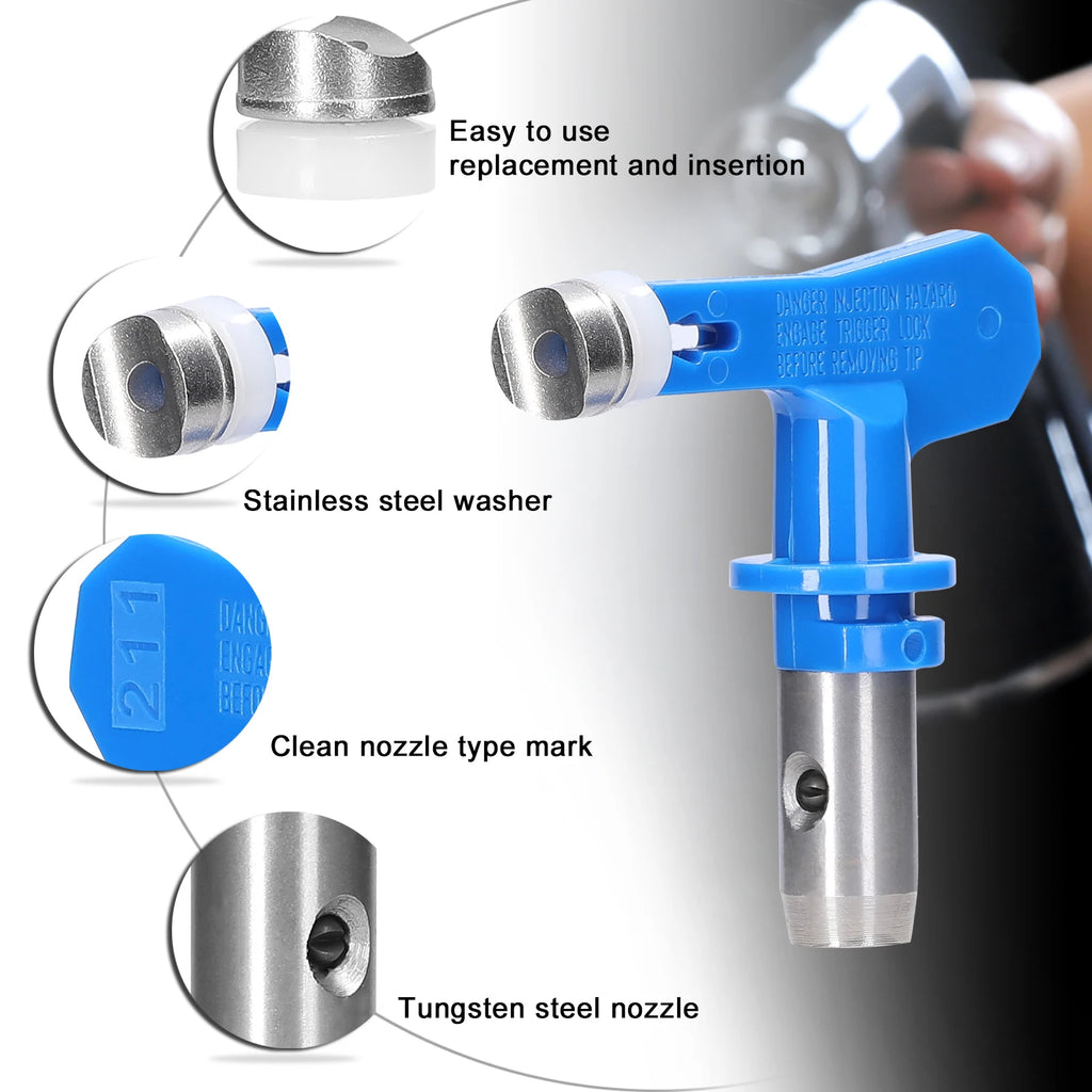 Airless Paint Nozzles Reversible Spraying Machine Tips Sprayer Nozzle