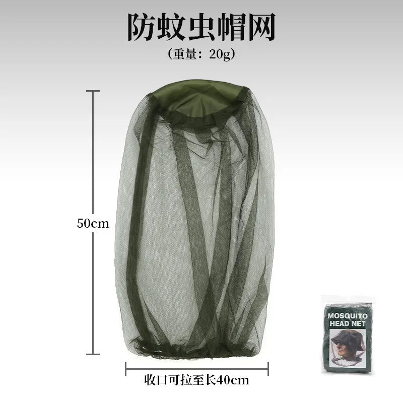 Extra-large Mosquito Head Net Face Mask Heavy-duty Fine Mesh Bug