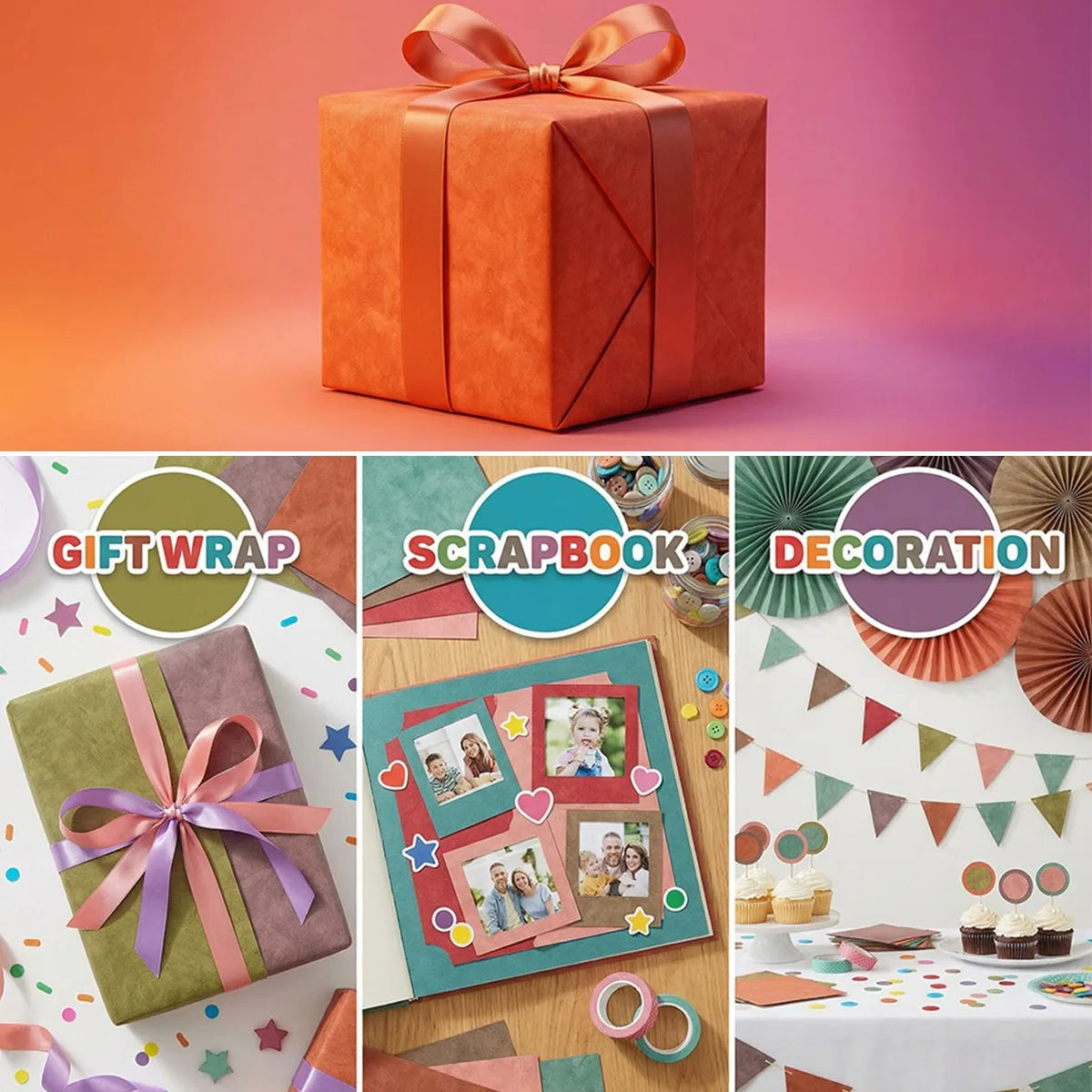 6x6 Double-Sided Boho Scrapbook Paper – 24 Sheets Craft Pack