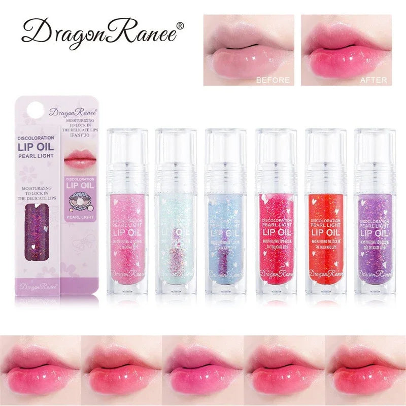Transparent Glitter Lip Gloss Water-glossy Mirror Lip Glaze Moisturizing Color Changing Lip Oil Plump Crystal Jelly Lipgloss Zpaxo