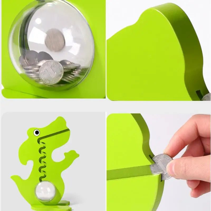 Dinosaur Shaped Piggy Bank Coin Money Saving Box Cute Boxes Home