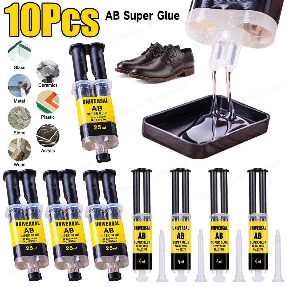 1- Epoxy Resin AB Glue 2 Minutes Curing Firm Long-lasting Reliable Zpaxo
