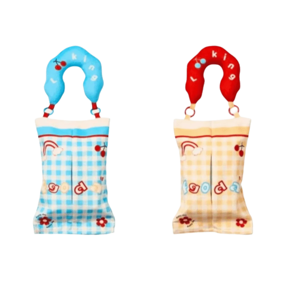 Handle Hanging Tissue Storage Bag Cute Design Decorative Items Zpaxo