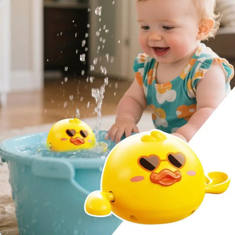Toddler Bath Toys Floating Duck Bath Time Toys Educational Interactive Water Games Preschool Learning Fun Games For Kids Pool Zpaxo