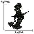 Halloween Witch Figurines Gothic Resin Figurine Retro Magician Decor