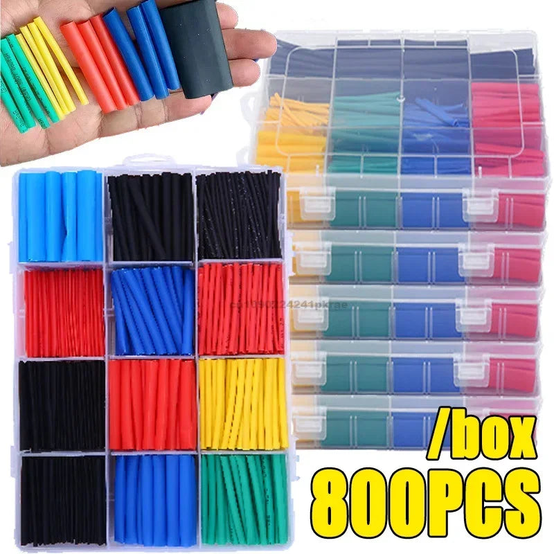 Heat Shrink Sleeving Tube Kit Wire Electrical Connection Wire Wrap Cable Protection Thermoresistant Tubing Wrapping Insulation Zpaxo
