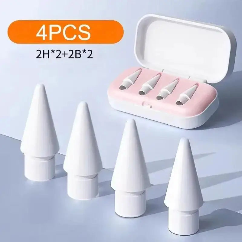 6Pcs/Set Replacement Pen Tips For Apple Pencil 1st 2nd 3th Gen Clear Spare Nibs Stylus Smooth Writing Mute Nib For Pencil 1 2 3 Zpaxo 4pcs