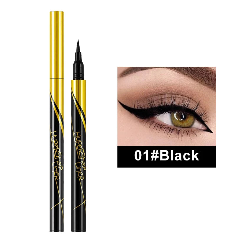 1 Black Quick-drying Eyeliner Waterproof Liquid Eye Liner Pen Long