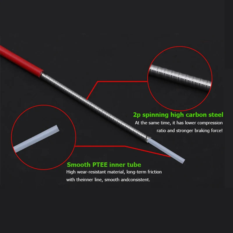 3M MTB Road Bike Brake/Shifting Cable Housing Sets 4mm 5mm Bicycle Derailleur Line Pipe Brake Cable Line Pipe Kit Bike Parts Zpaxo