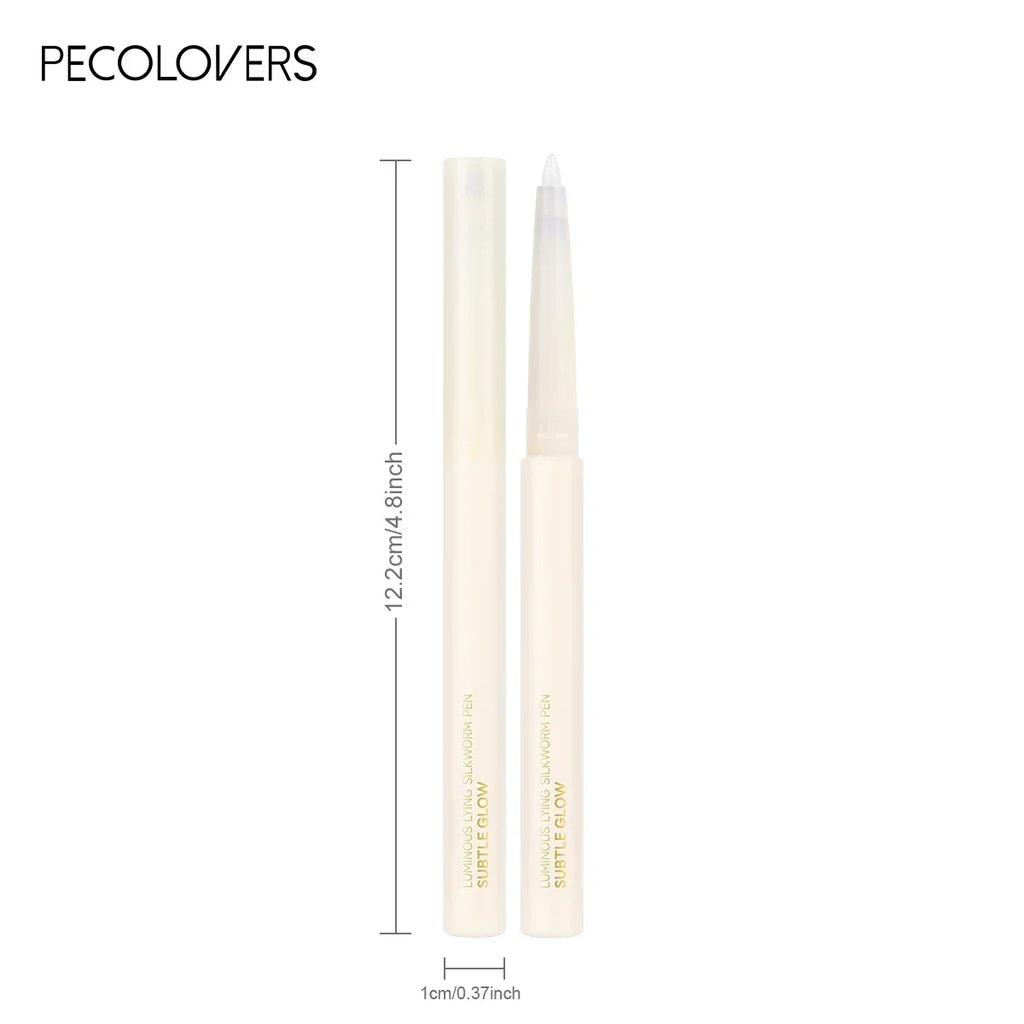 1 pc Smooth Nib Lying Silkworm Pen, Waterproof and Long-Lasting, Multi-Functional Lying Silkworm Pen, Eye Cosmetics Zpaxo