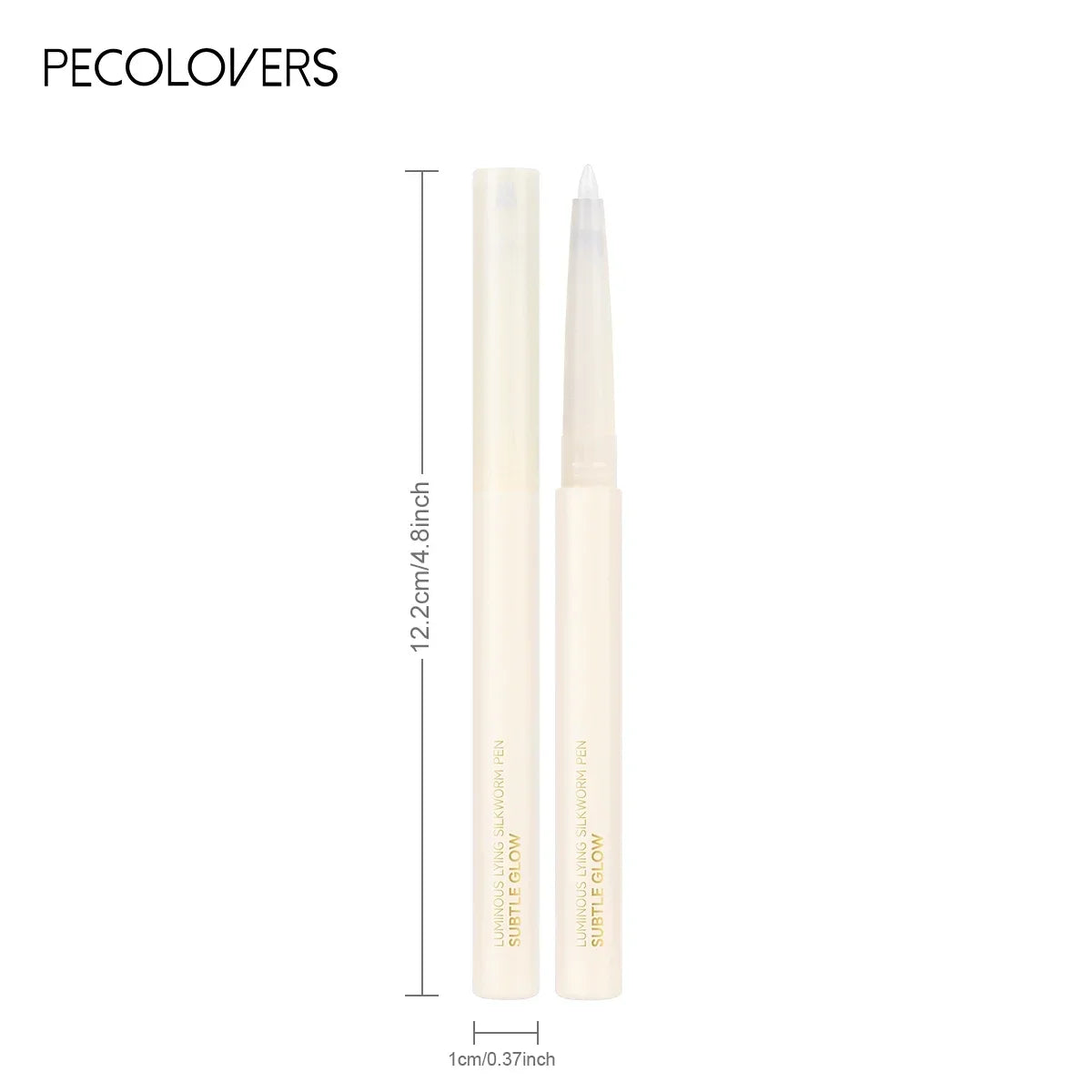 1 pc Smooth Nib Lying Silkworm Pen, Waterproof and Long-Lasting, Multi-Functional Lying Silkworm Pen, Eye Cosmetics Zpaxo