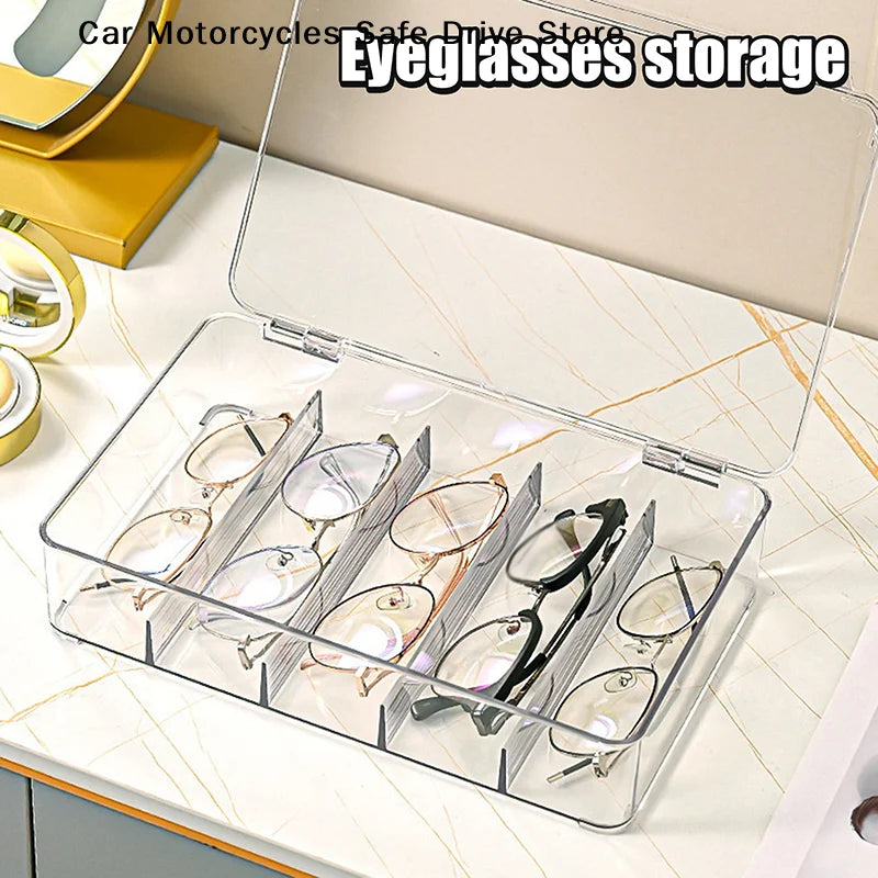 Multifunctional Transparent Multi Layer Glasses Storage Box Stackable