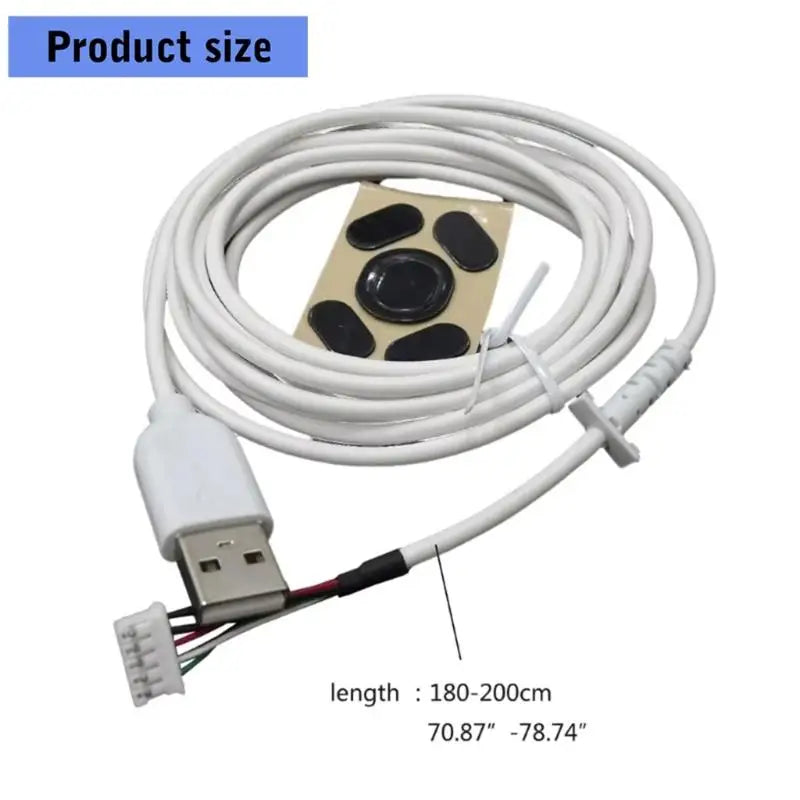 652F Complete Mouse Upgrades Rubber Wire Surfaces Adaptive Feet Zpaxo