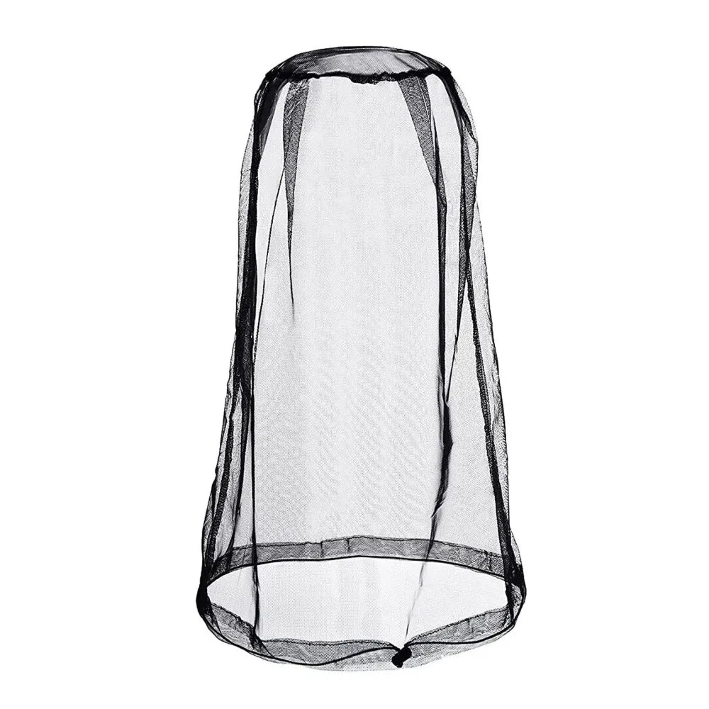 Breathable Mesh Mosquito Head Nets Lightweight Hat Net Cover Outdoor Zpaxo Black 44x50cm