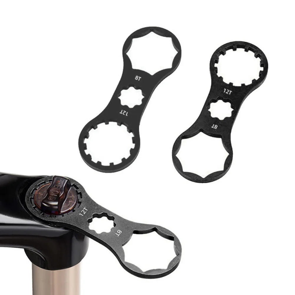 Bicycle Front Fork Cap Wrench Tool MTB Bike For SR Suntour XCR/XCT/XCM/RST Aluminum Alloy Cycling Repaire Tool Bike Accessories Zpaxo