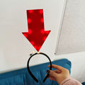 Led Light Up Unique Arrow Headband Glow Funny Novelty Hair Hoop Girl