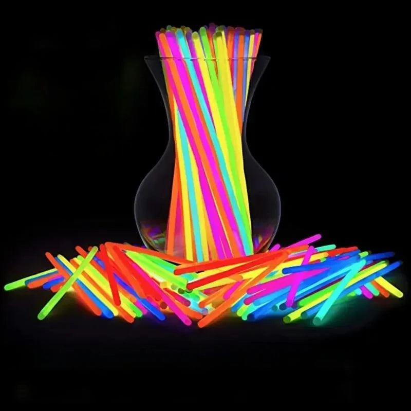 Fluorescent Glow Sticks Toys Bracelets Neon Lights Wedding Parties