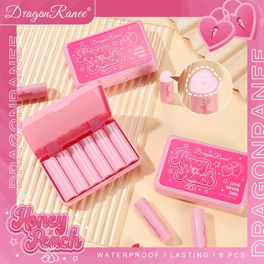 Matte Lipstick Set, Non-Stick, Easy to Apply, Waterproof Lipstick, Velvet Texture Lipstick, 6-Piece Lipstick Set Zpaxo