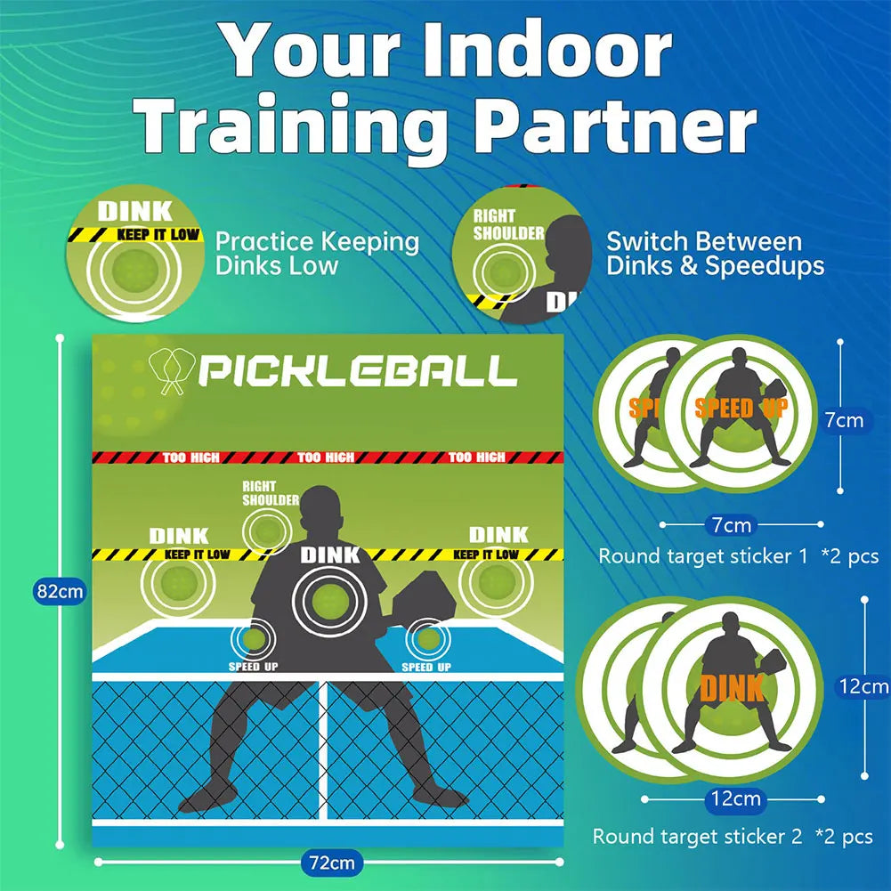 Pickleball Rebounder Training Aid Dink Pad Outdoor Indoor Court Use