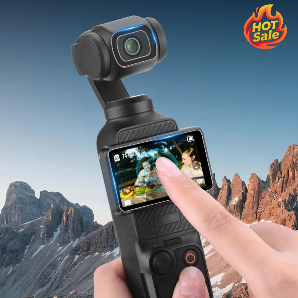 For OSMO Pocket 3 HD Lens Protector + Screen Protector Clear Lens Screen Protection Film for Osmo Pocket 3 Gimbal Camera Zpaxo