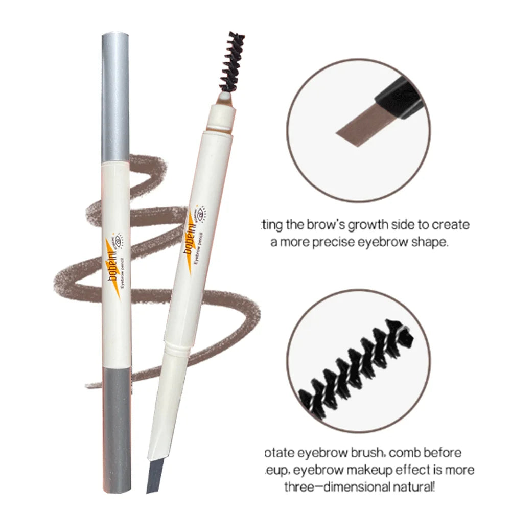 Double-ended fine-tip eyebrow pencil, waterproof, sweat-proof, smudge-proof, non-fading, natural color eyebrow pencil Zpaxo