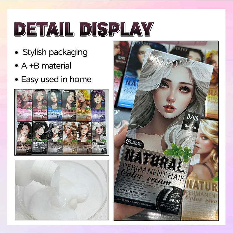 Cartoon Hair Dye Coloring Agent Shampoo Vibrant Shades Nourishing Zpaxo