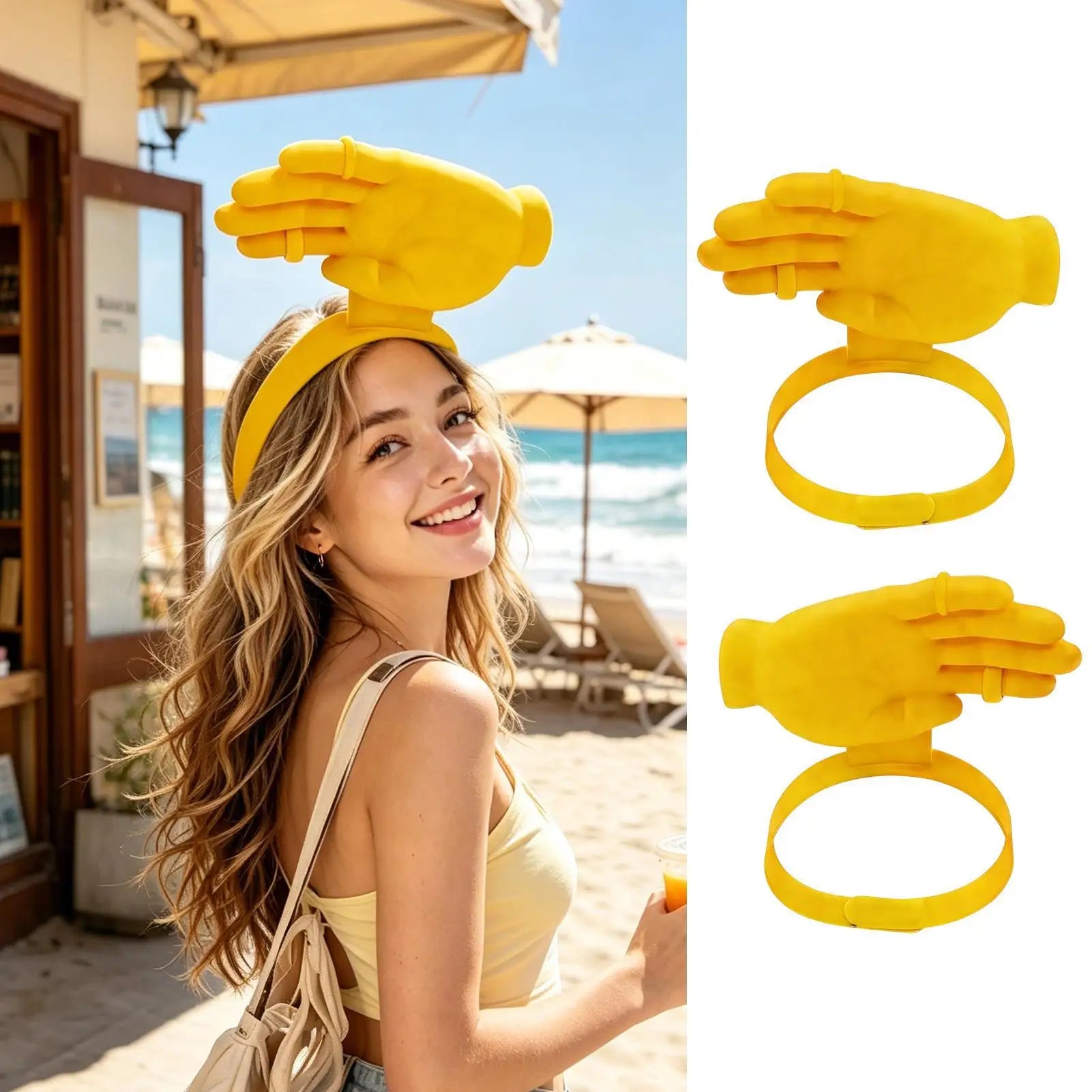 Palm Hand Sun Visor Hat – Funny UV Protection Headband Novelty Sun Visor Zpaxo