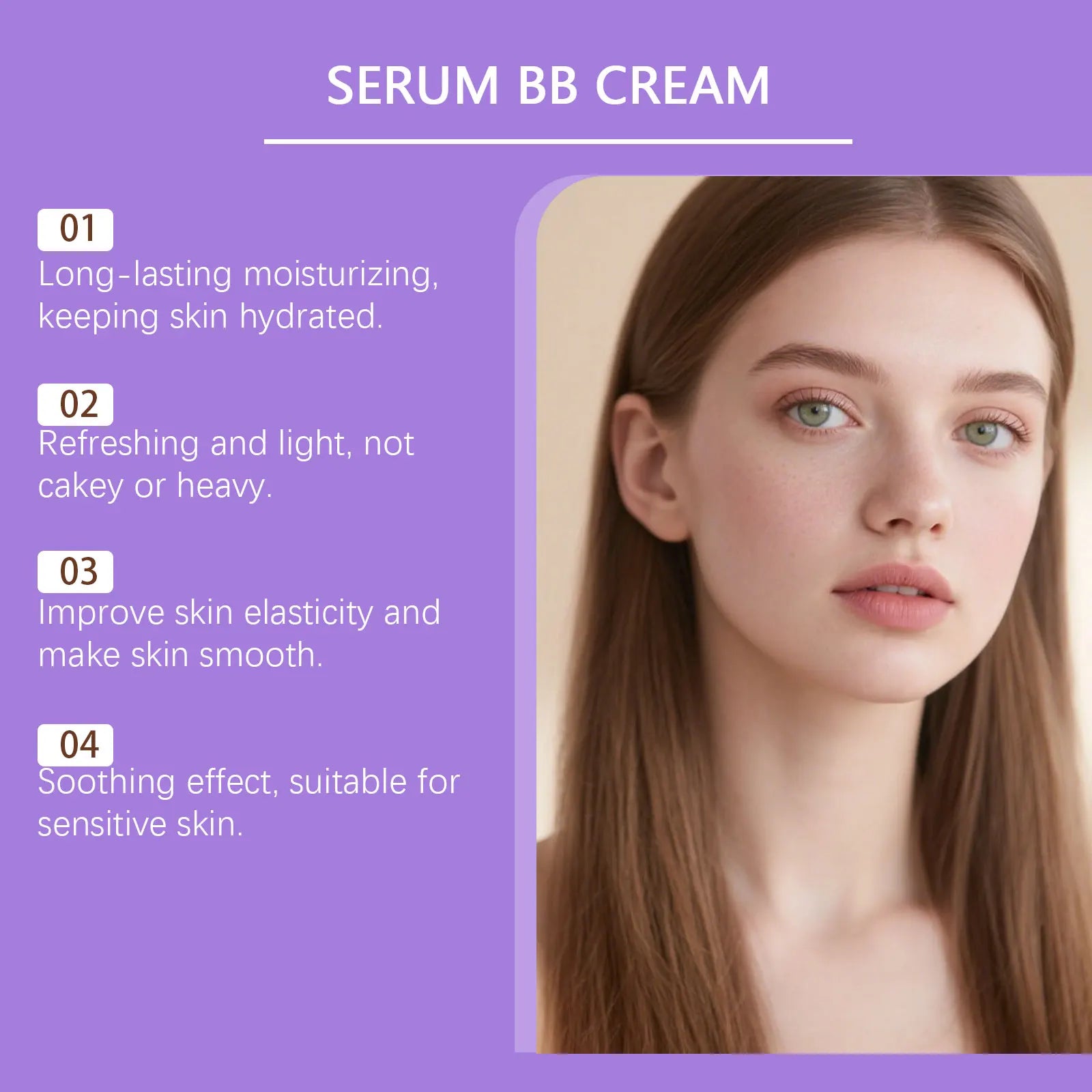 BB Cream Foundation Perfect Cover Concealer Waterproof Hyaluronic Acid Color Correcting CC Cream Brightening Base Makeup Primer Zpaxo