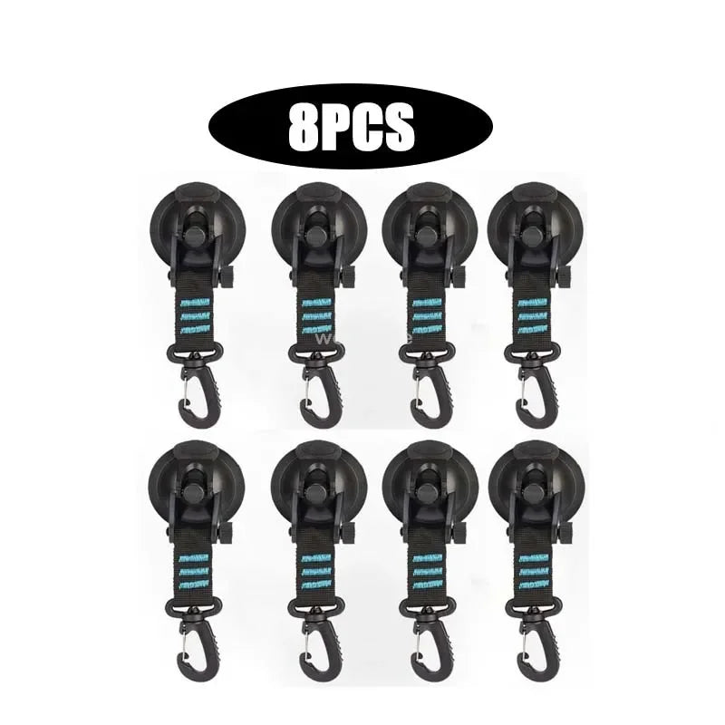 1/8 Pcs Car Tent Suction Cups Outdoor Camping Rope Powerful Suction Cup Buckle Side Tarps Tent Suckers Anchor Securing Hook Zpaxo 8PCS-blue