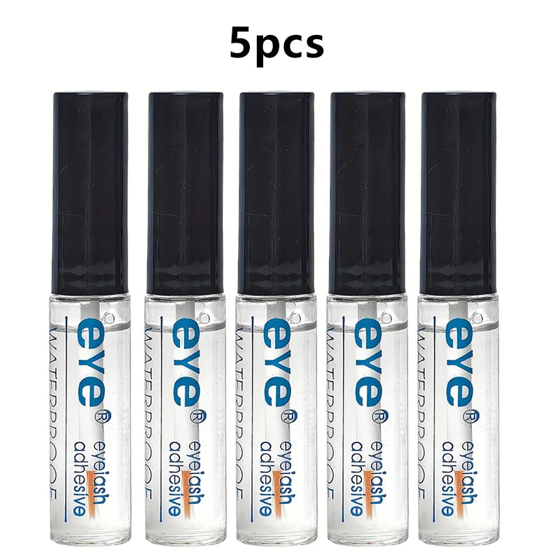 Quick Dry Transparent False Eyelash Glue Strong Adhesion Hypoallergenic Lash Extension Glue Adhesive Lasting Waterproof Makeup Zpaxo 5pcs