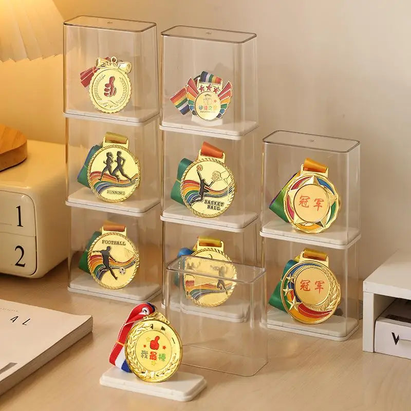 Medal Display Case – Dustproof Transparent Box | 1 or 2 Pack