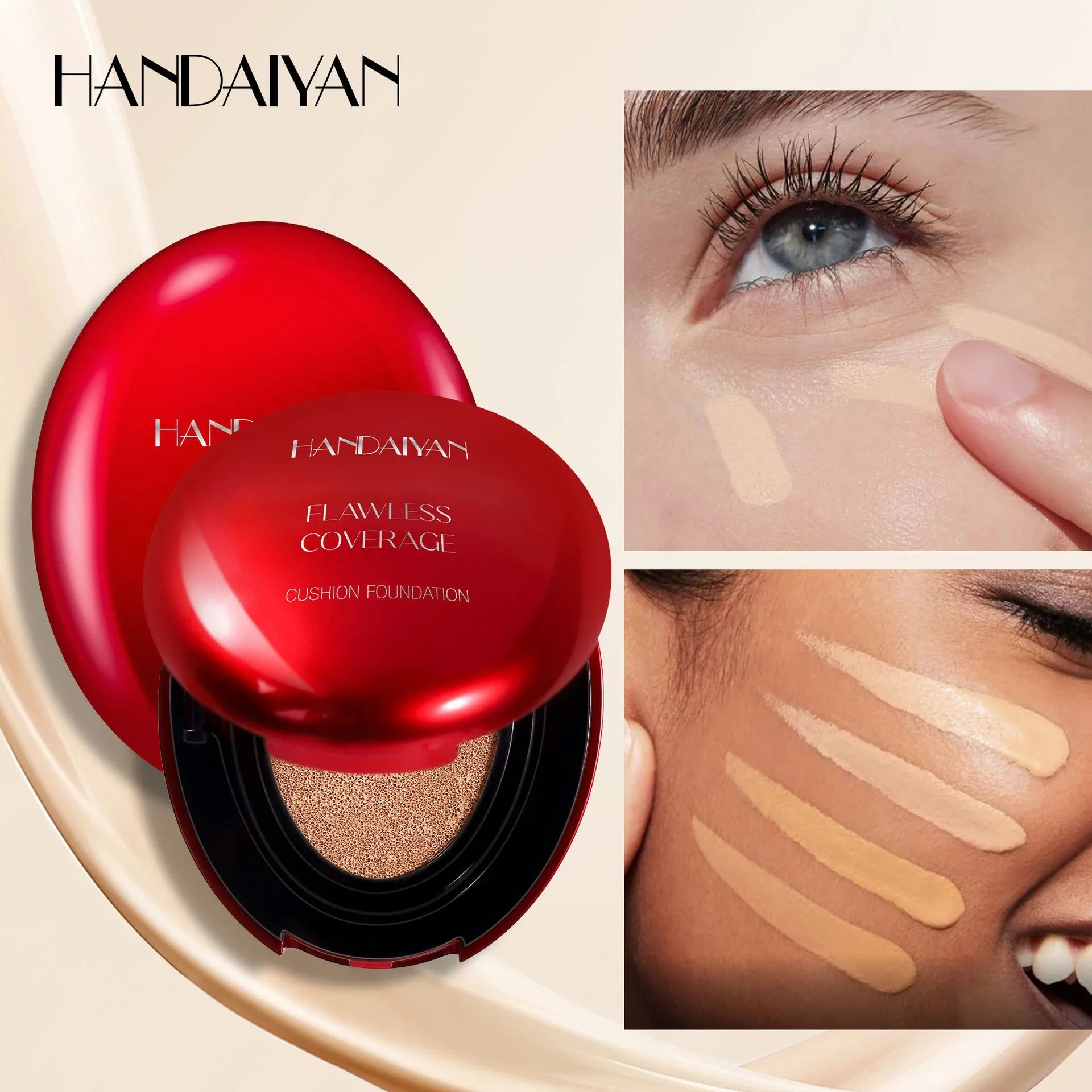 5Color Air Cushion Foundation Light Natural Moisturizing Concealer
