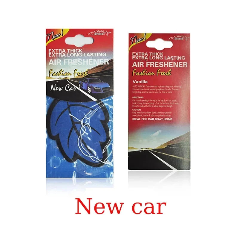 Leaf Hanging Car Air Freshener – Natural Scented Tea Paper 6–36pc